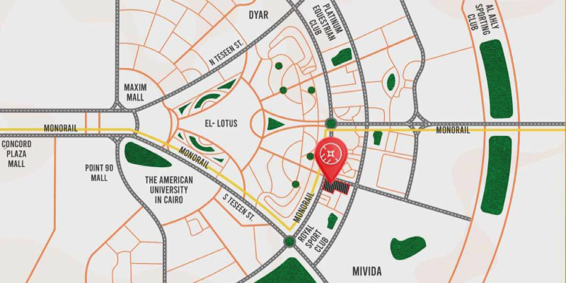 Location of Boutique Village New Cairo Compound