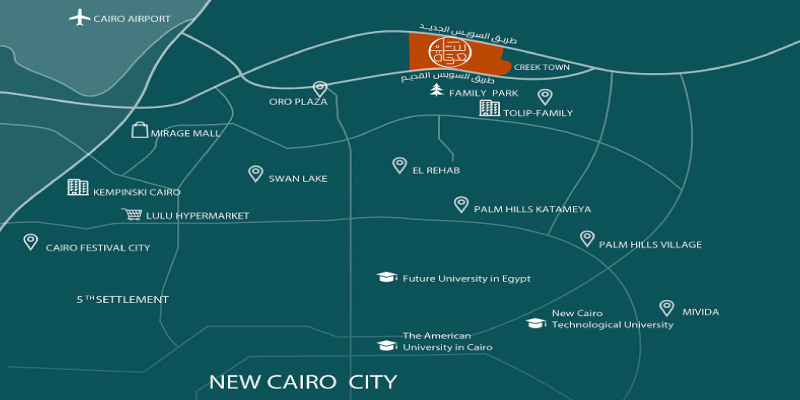 Location of Saada New Cairo