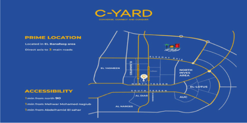 Where C yard New Cairo Mall Is Located