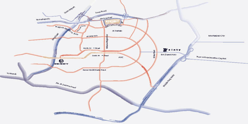 Location of Stei8ht New Cairo