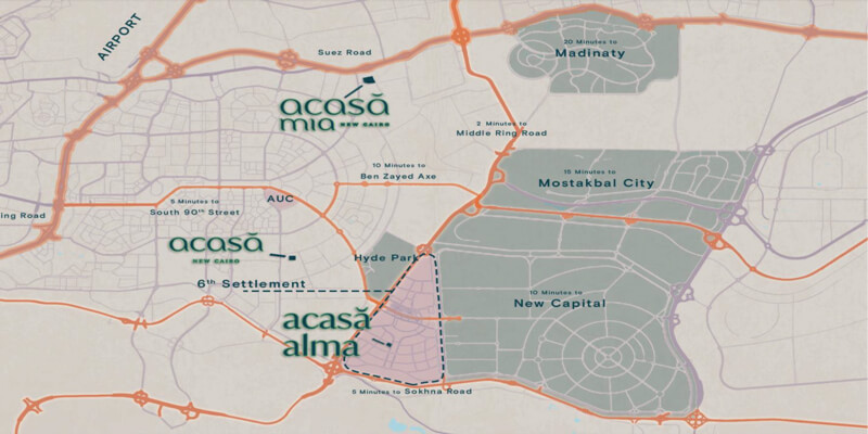 اكاسا الما القاهرة الجديدة Acasa Alma New Cairo
