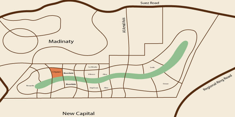 موقع كمبوند سيتيزن المستقبل سيتي